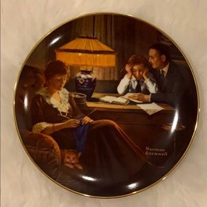 Norman Rockwell plate-“ Father’s Help”